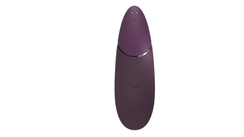 Front view of Womanizer sex toy.
