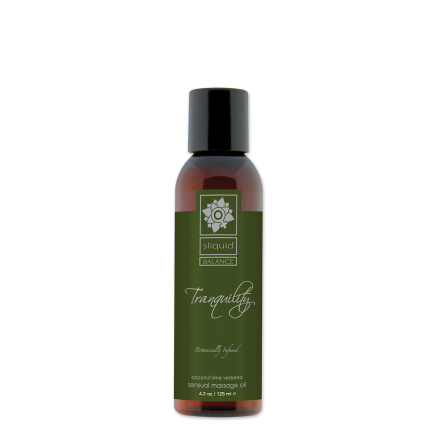 Organic sensual massage oil in tranquility