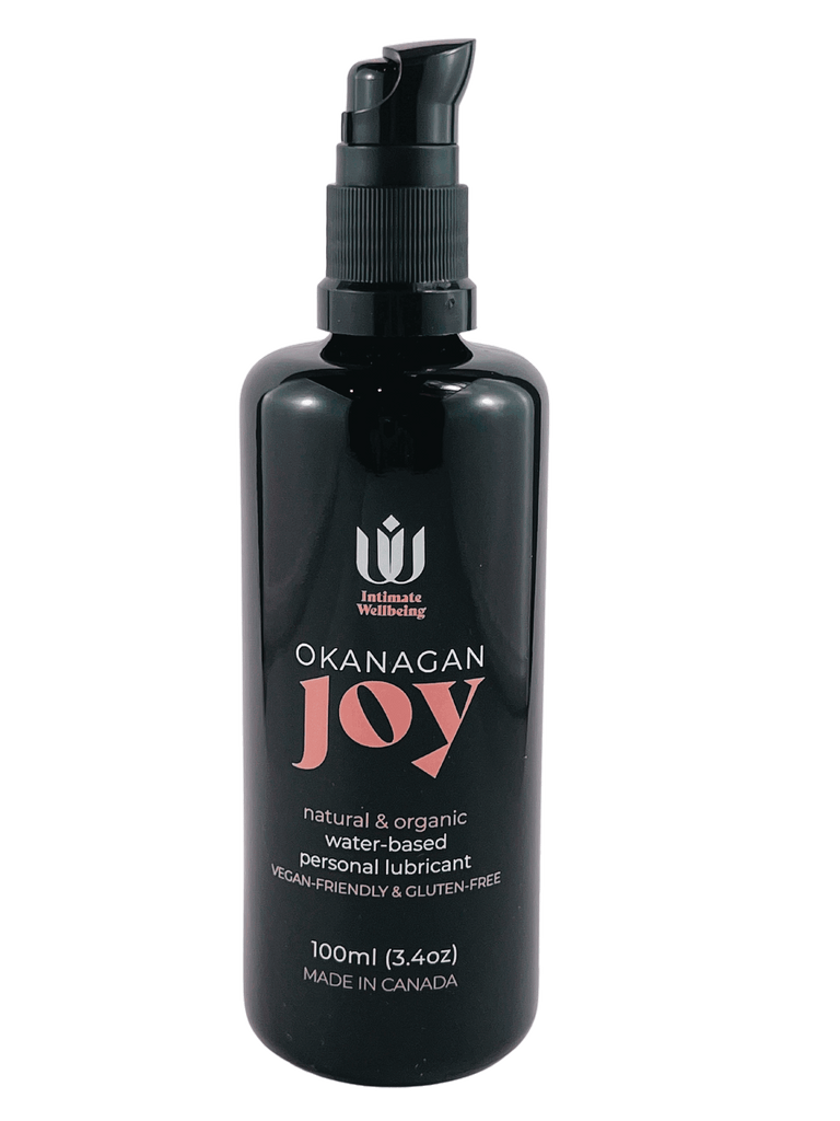 single bottle of Okanagan Joy, a natural and organic personal lubricant