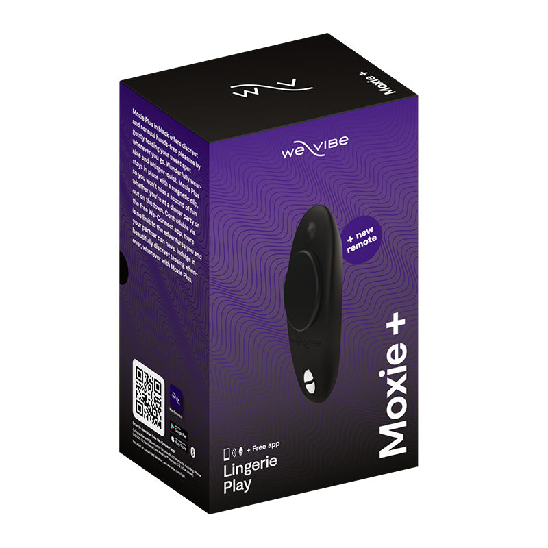 Box for the We-Vibe Moxie wearable vibrator.